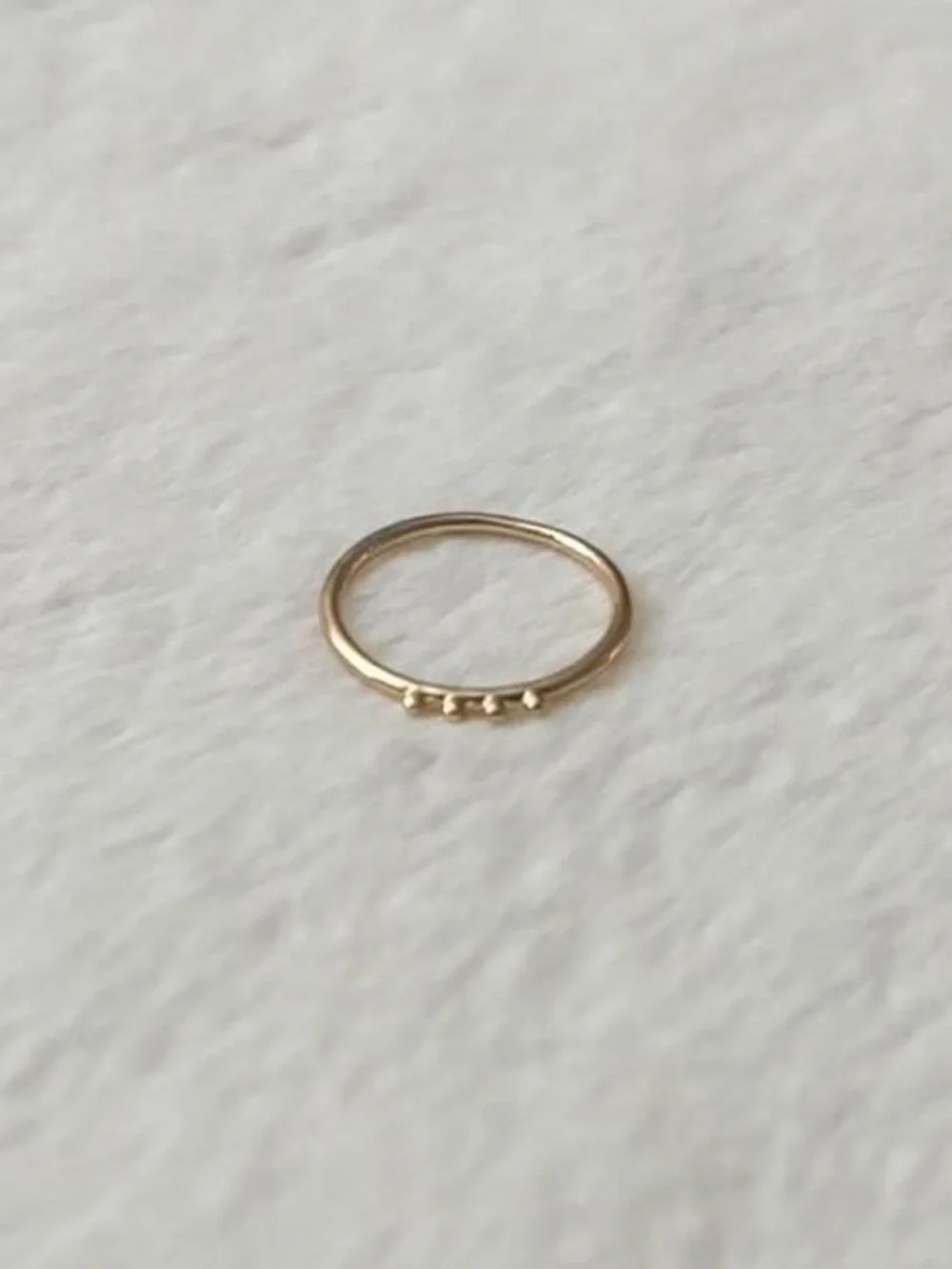 5/$15 🩷 MUST BUNDLE Delicate Gold Bead Stackable Ring